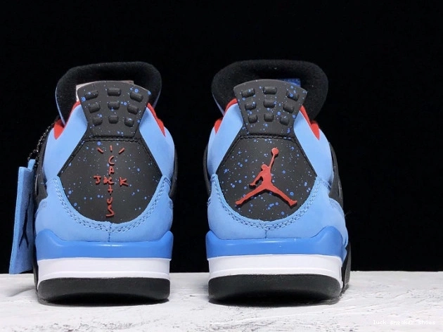 Reps LUCY Air Scott Cactus Jordan 4 Jack Travis x 308497-406 0823